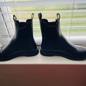 Black Leather Men's Boots